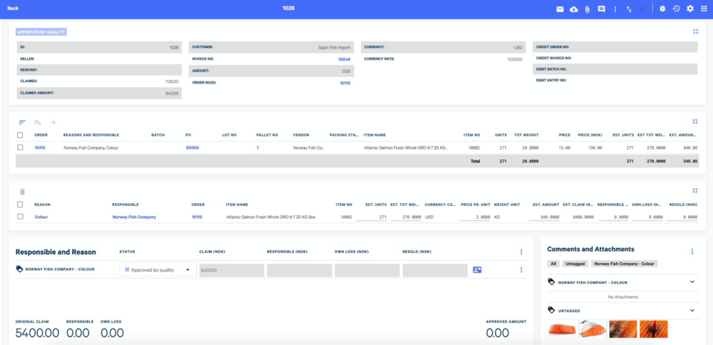 Maritech DGS Claims - the complete seafood claims management system