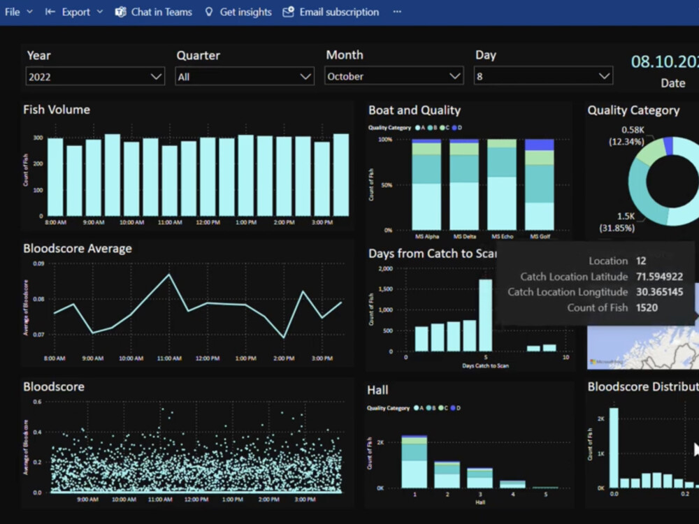 Maritech Eye Whitefish dashboard